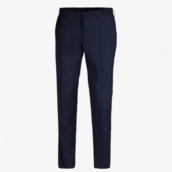 J LINDEBERG Paulie Fancy Dressed Wool Burgundy Red Slim Fit